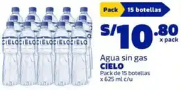 Makro Cielo agua sin gas oferta