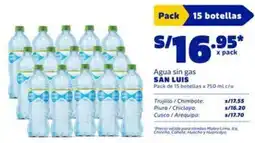 Makro San luis agua sin gas oferta