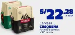 Makro Cusqueña cerveza oferta