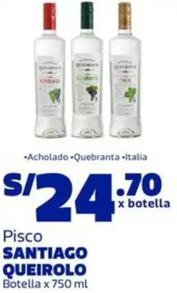 Makro Santiago queirolo pisco botella oferta