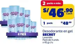 Makro Secret desodorante en gel lavender oferta
