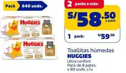 Makro Huggies toallitas húmedas ultra confort oferta