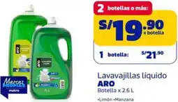 Makro Aro lavavajillas líquido oferta