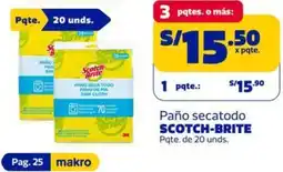 Makro Scotch-brite paño secatodo oferta