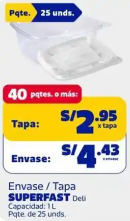 Makro Superfast envase / tapa deli oferta
