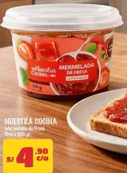 MaxiAhorro Nuestra cocina mermelada de fresa pote oferta