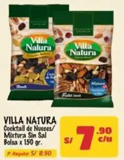 MaxiAhorro Villa natura cocktail de nueces/ mixtura sin sal bolsa oferta