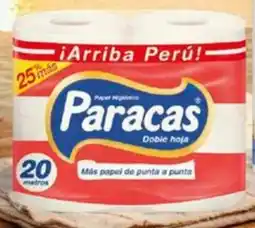 MaxiAhorro Paracas papel higiénico doble hoja rollo oferta