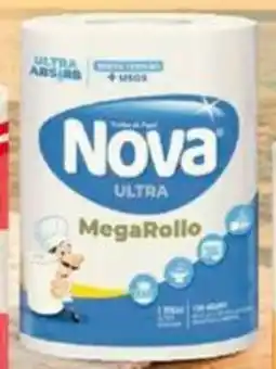 MaxiAhorro Nova papel toalla ultra absorbente pate. oferta