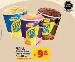 MaxiAhorro Peziduri helado de crema sabores variados pote oferta