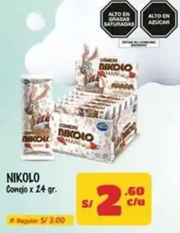 MaxiAhorro Nikolo conejo oferta