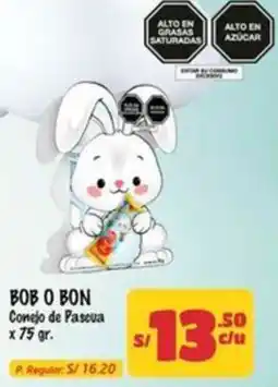 MaxiAhorro Bob o bon conejo de pascua oferta