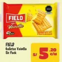 MaxiAhorro Field galletas vainilla six pack oferta
