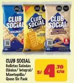 MaxiAhorro Club social galletas saladas clásica/ integral/ mantequilla/ queso six pack oferta
