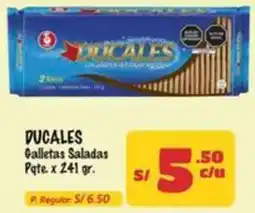 MaxiAhorro Ducales galletas saladas pqte oferta