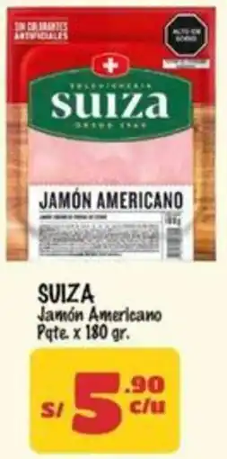 MaxiAhorro Suiza jamón americano pate. oferta