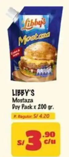 MaxiAhorro Libby's mostaza doy pack oferta