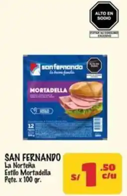 MaxiAhorro San fernando la norteña estilo mortadella pate. oferta