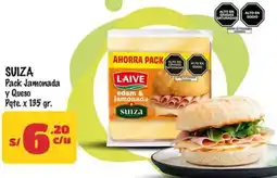 MaxiAhorro Suiza pack jamonada y queso pqte. oferta