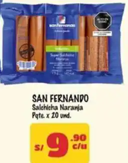 MaxiAhorro San fernando salchicha naranja pqte. oferta