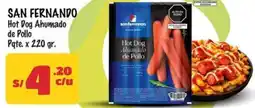 MaxiAhorro San fernando hot dog ahumado de pollo pqte. oferta