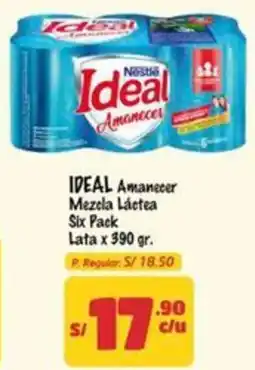 MaxiAhorro Ideal amanecer mezela láctea six pack lata oferta