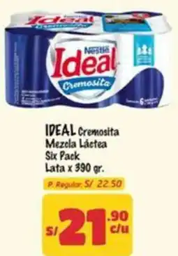 MaxiAhorro Ideal cremosita mezela láctea six pack lata oferta