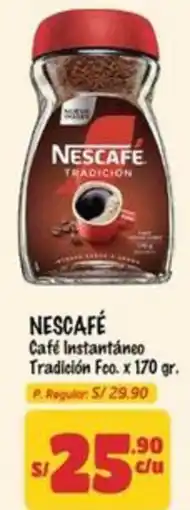 MaxiAhorro Nescafé café instantáneo tradición fco. oferta