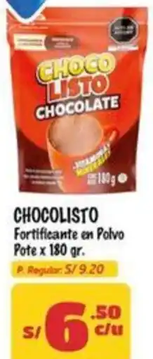 MaxiAhorro Chocolisto fortificante en polvo pote oferta