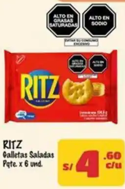MaxiAhorro Ritz galletas saladas oferta