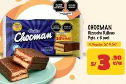 MaxiAhorro Chocman bizcocho relleno oferta