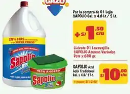 MaxiAhorro Sapolio azul lejia tradicional oferta