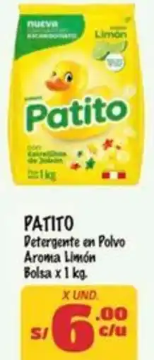 MaxiAhorro Patito detergente en polvo aroma limón bolsa oferta