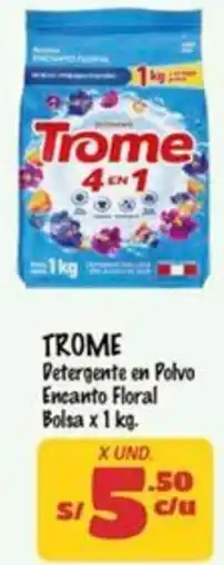 MaxiAhorro Trome detergente en polvo encanto floral bolsa oferta