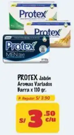 MaxiAhorro Protex jabón aromas variados barra oferta