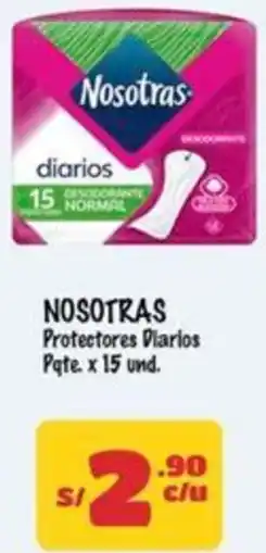 MaxiAhorro Nosotras protectores diarios oferta