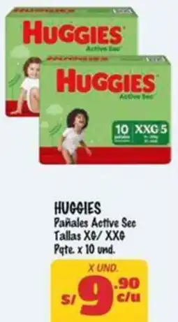 MaxiAhorro Huggies pañales active sec oferta