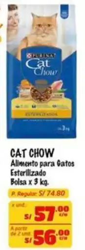 MaxiAhorro Cat chow alimento para gatos esterilizado bolsa oferta