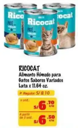MaxiAhorro Ricocat alimento húmedo para gatos sabores variados oferta