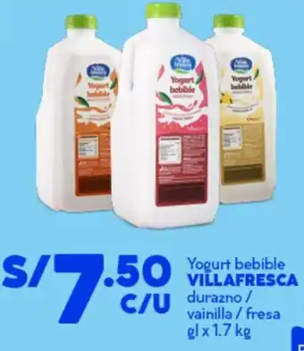 Villafresca yogurt bebible