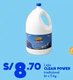 Mass Clean power lejía tradicional bt oferta