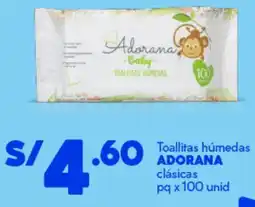 Mass Adorana toallitas húmedas clásicas pq oferta