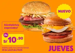 Tambo Sándwiches especiales oferta