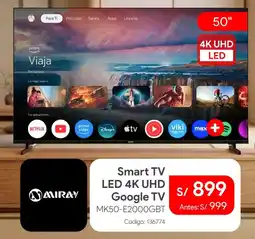 Hiraoka Miray smart tv 50" oferta
