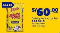 Makro Sapolio detergente en polvo oferta
