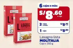 Makro Molitalia lasagna lista oferta