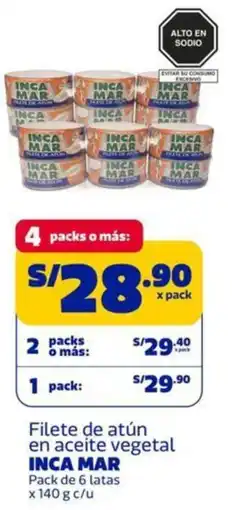 Makro Inca Mar filete de atún en aceite vegetal oferta