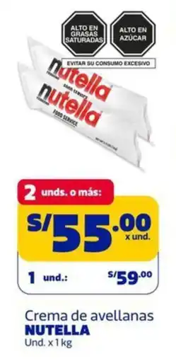 Makro Nutella crema de avellanas oferta