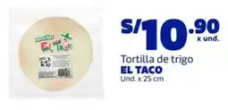 Makro El Taco tortilla de trigo oferta