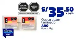 Makro Aro queso edam laminado oferta
